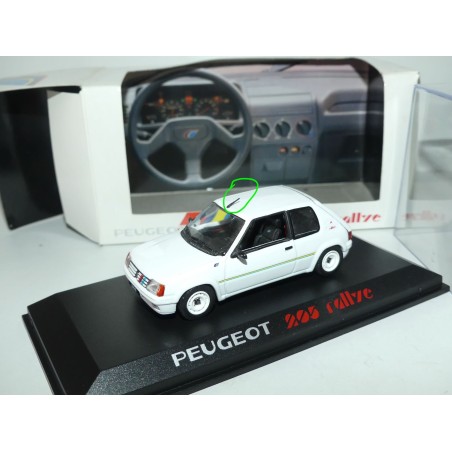 PEUGEOT 205 RALLYE Blanc NOREV 1:43 boitage 205 rallye