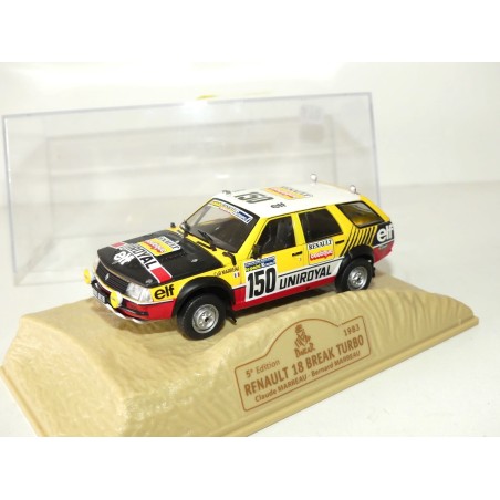 RENAULT 18 BREAK TURBO RALLYE PARIS DAKAR 1983 MARREAU NOREV 1:43 imperfection