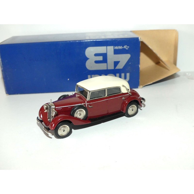 MERCEDES 230 1937 Bordeaux WESTERN MODEL METAL 43 1:43