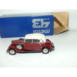 MERCEDES 230 1937 Bordeaux WESTERN MODEL METAL 43 1:43