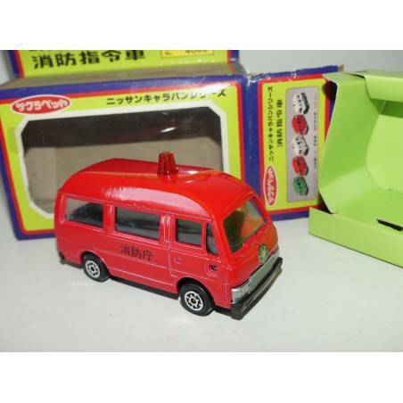 CAMION FOURGONNETTE POMPIER Made in Japan CARAVAN 1:43