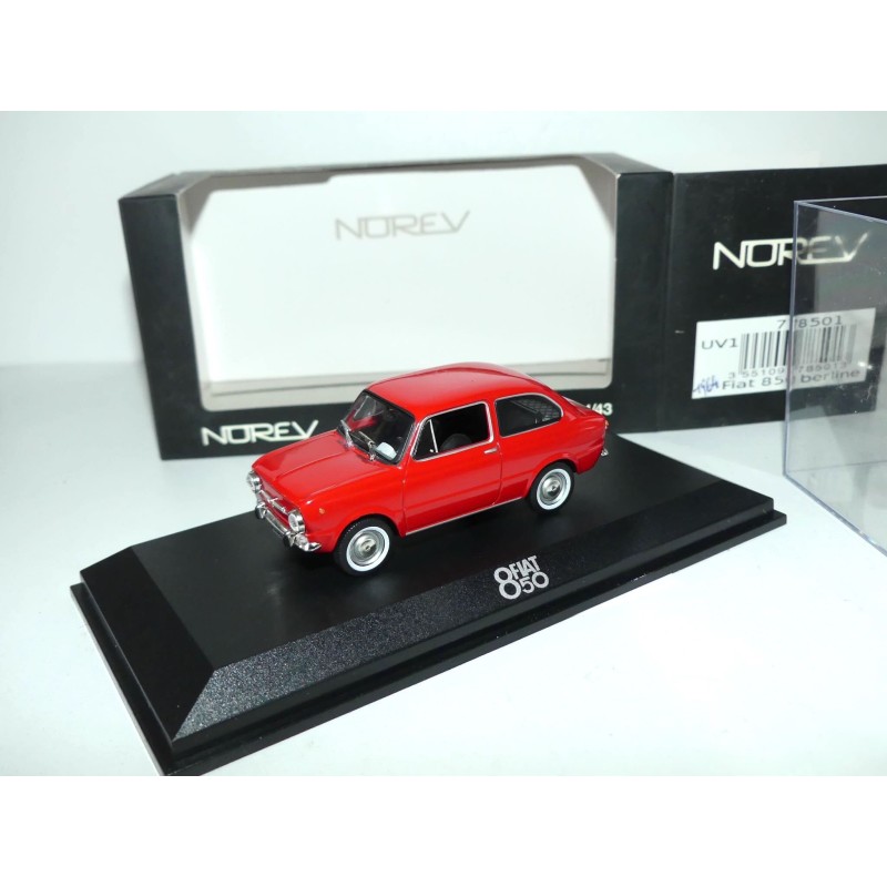 FIAT 850 BERLINE Rouge NOREV 1:43