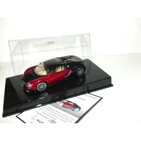 BUGATTI EB 16.4 VEYRON Noir et Rouge AUTOART 1:43