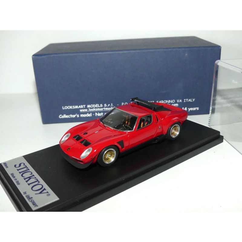 LAMBORGHINI JOTA SRV Rouge LOOKSMART LSSTICK1 1:43