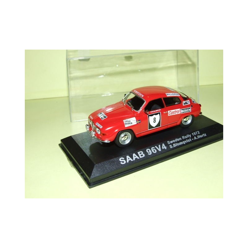 SAAB 96 V4 RALLYE DE SUEDE 1972 S. BLOMQVIST ALTAYA 1:43  1er