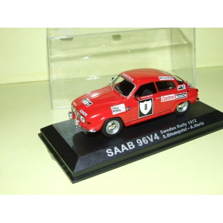 SAAB 96 V4 RALLYE DE SUEDE 1972 S. BLOMQVIST ALTAYA 1:43  1er